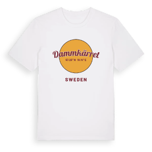 Dammkärret cirkel t-shirt – ekologisk bomull t-shirt från Pinshirt