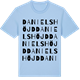 Blue Soul t-shirt med Danielshöjd ordlek t-shirt