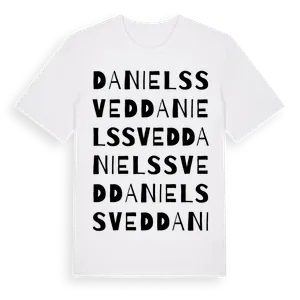 Danielssved ordlek t-shirt – ekologisk bomull t-shirt från Pinshirt