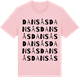 Pink Cotton t-shirt med Dansås ordlek t-shirt