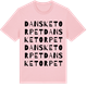 Pink Cotton t-shirt med Dansketorpet ordlek t-shirt