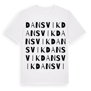 Dansvik ordlek t-shirt – ekologisk bomull t-shirt från Pinshirt