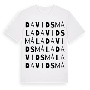 Davidsmåla ordlek t-shirt – ekologisk bomull t-shirt från Pinshirt
