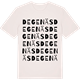 Vintage White t-shirt med Degenäs ordlek t-shirt
