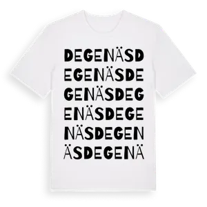 Degenäs ordlek t-shirt – ekologisk bomull t-shirt från Pinshirt