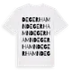White t-shirt med Degerhamn ordlek t-shirt