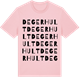 Pink Cotton t-shirt med Degerhult ordlek t-shirt