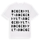 White t-shirt med Degerhyltan ordlek t-shirt