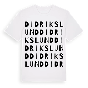 Didrikslund ordlek t-shirt – ekologisk bomull t-shirt från Pinshirt