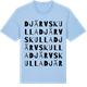 Blue Soul t-shirt med Djärvskulla ordlek t-shirt