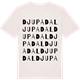 Vintage White t-shirt med Djupadal ordlek t-shirt