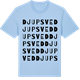 Blue Soul t-shirt med Djupsved ordlek t-shirt