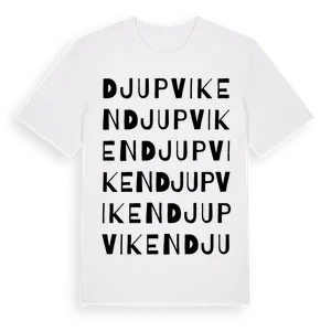 Djupviken ordlek t-shirt – ekologisk bomull t-shirt från Pinshirt