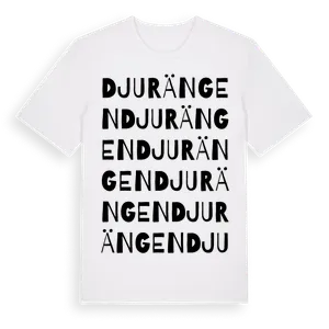 Djurängen ordlek t-shirt – ekologisk bomull t-shirt från Pinshirt