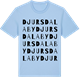 Blue Soul t-shirt med Djursdala by ordlek t-shirt