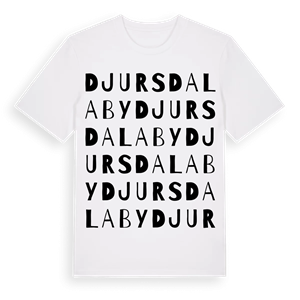 Djursdala by ordlek t-shirt – ekologisk bomull t-shirt från Pinshirt