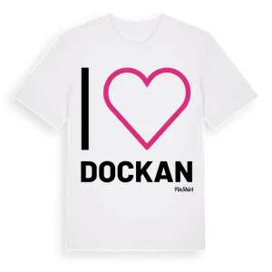 Jag älskar Dockan t-shirt stort tryck – ekologisk bomull t-shirt från Pinshirt