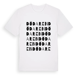 Dödaren ordlek t-shirt – ekologisk bomull t-shirt från Pinshirt