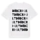 White t-shirt med Döderhult ordlek t-shirt