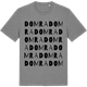 Mid Heather Gray t-shirt med Domra ordlek t-shirt