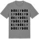 Mid Heather Gray t-shirt med Dörby ordlek t-shirt
