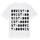 White t-shirt med Dövestad ordlek t-shirt