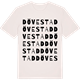Vintage White t-shirt med Dövestad ordlek t-shirt