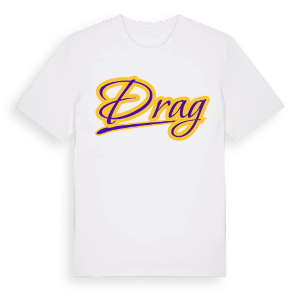 Drag baseball t-shirt – ekologisk bomull t-shirt från Pinshirt