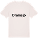 Vintage White t-shirt med Dramsjö fetstil t-shirt