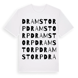 Dramstorp ordlek t-shirt – ekologisk bomull t-shirt från Pinshirt