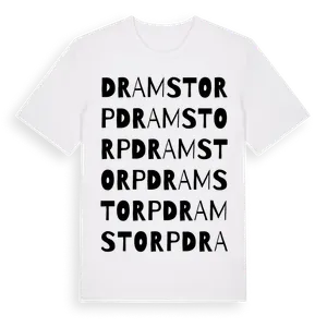 Dramstorp ordlek t-shirt – ekologisk bomull t-shirt från Pinshirt
