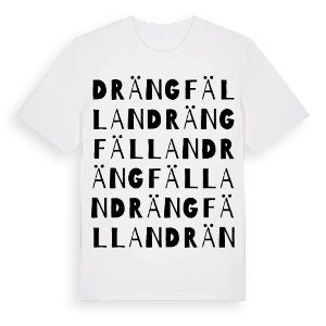 Drängfällan ordlek t-shirt – ekologisk bomull t-shirt från Pinshirt
