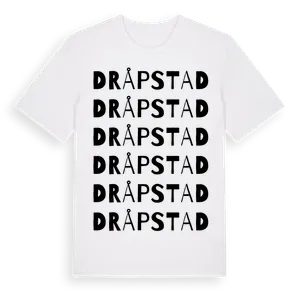 Dråpstad ordlek t-shirt – ekologisk bomull t-shirt från Pinshirt