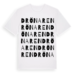 Drönaren ordlek t-shirt – ekologisk bomull t-shirt från Pinshirt