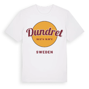 Dundret cirkel t-shirt – ekologisk bomull t-shirt från Pinshirt