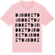 Pink Cotton t-shirt med Dundret ordlek t-shirt