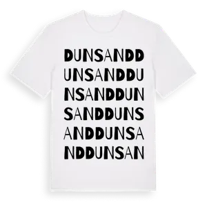 Dunsand ordlek t-shirt – ekologisk bomull t-shirt från Pinshirt