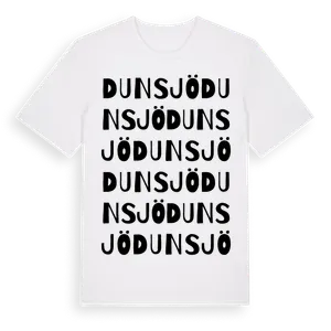 Dunsjö ordlek t-shirt – ekologisk bomull t-shirt från Pinshirt
