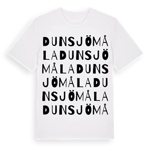 Dunsjömåla ordlek t-shirt – ekologisk bomull t-shirt från Pinshirt