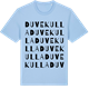 Blue Soul t-shirt med Duvekulla ordlek t-shirt