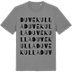 Mid Heather Gray t-shirt med Duvekulla ordlek t-shirt