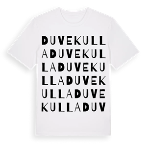 Duvekulla ordlek t-shirt – ekologisk bomull t-shirt från Pinshirt