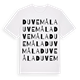 White t-shirt med Duvemåla ordlek t-shirt