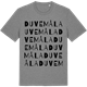 Mid Heather Gray t-shirt med Duvemåla ordlek t-shirt