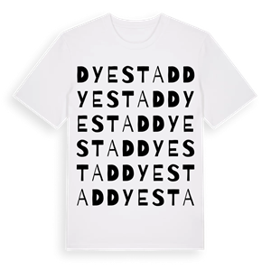 Dyestad ordlek t-shirt – ekologisk bomull t-shirt från Pinshirt
