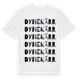 White t-shirt med Dynekärr ordlek t-shirt