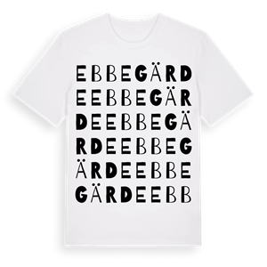 Ebbegärde ordlek t-shirt – ekologisk bomull t-shirt från Pinshirt