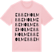 Pink Cotton t-shirt med Ebbeholm ordlek t-shirt