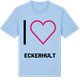 Blue Soul t-shirt med Jag älskar Eckerhult t-shirt stort tryck