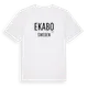 White t-shirt med Ekabo i Sverige t-shirt